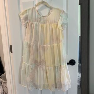 Blue Pepper Watercolor Dress